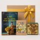 Van Gogh Napraforgók ajándékcsomag A nő, aki eladta Van Goghot könyvvel, skót vanília fudge-dzsal és ültethető magbonbonnal