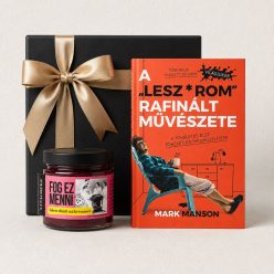 Nyugi fog ez menni ajándékcsomag Mark Manson könyvvel és fekete ribizlis krémmézzel