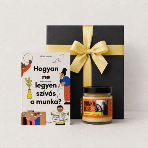 Munka hőse túlélőcsomag Hogyan ne legyen szívás a munka könyvvel és fahéjas krémmézzel