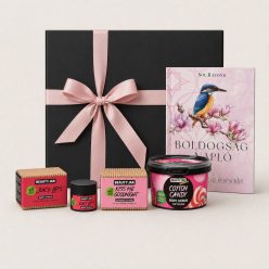 Csajos csomag Boldogságnaplóval, Beauty Jar ajakbalzsammal, éjszakai ajakmaszkkal és vattacukor illatú testradírral