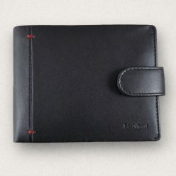 Magas minőségű marhabőrből készült trendi férfi pénztárca RFID védelemmel és titkos zsebbel, ajándék díszdobozban.