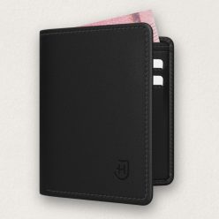 James Hawk magas minőségű bőr slim férfipénztárca mágneses zárral és RFID védelemmel az adatok és a pénz biztonságáért.