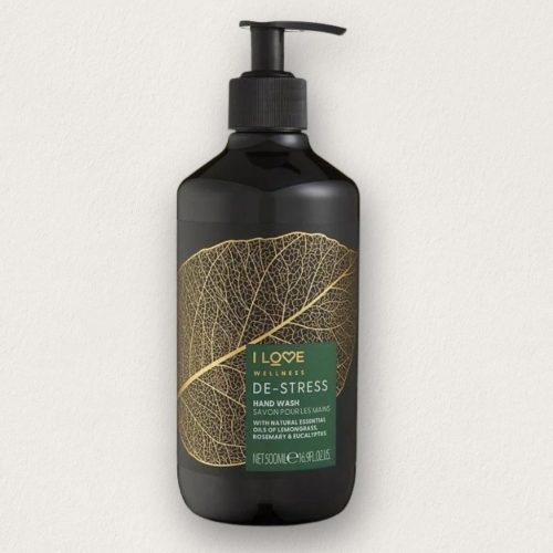 I LOVE WELLNESS DESTRESS stresszoldó folyékony szappan citromfű rozmaring és eukaliptusz illóolajjal 500 ml