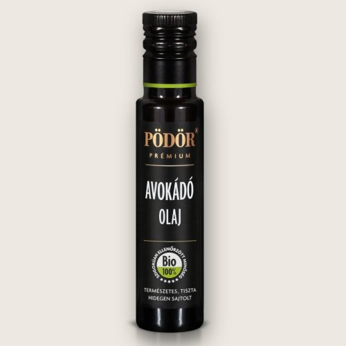 Pödör bio hidegen sajtolt szűretlen avokádó olaj 100 ml-es üvegben