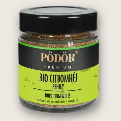 Pödör bio citromhéj pehely 70 grammos visszazárható üveges kiszerelésben