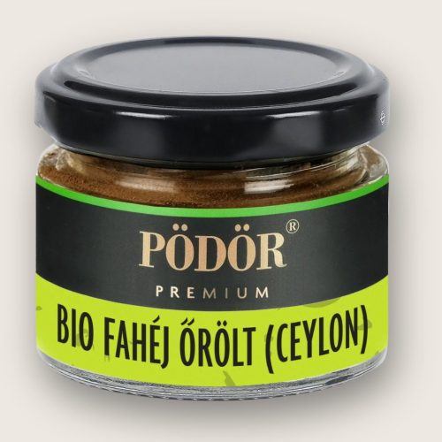 Pödör bio őrölt Ceylon fahéj 60 grammos üveges kiszerelésben