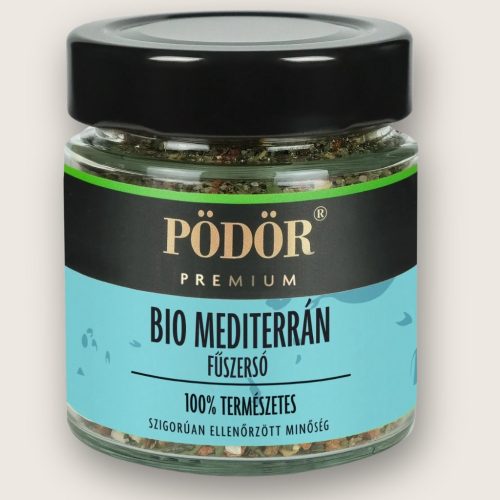 Pödör Bio mediterrán fűszersó 70 grammos üveges kiszerelésben