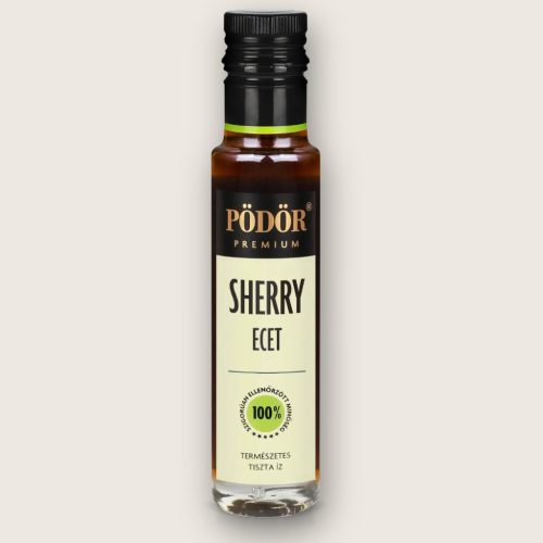 Pödör tölgyfahordóban érlelt spanyol sherryecet 100 ml-es üvegben
