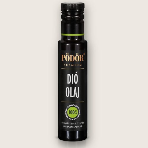 Pödör hidegen sajtolt szűretlen dióolaj 100 ml-es üvegben