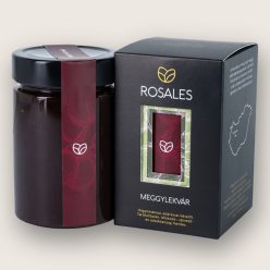 Rosales adalékmentes sűrű meggylekvár 370 ml-es üvegben