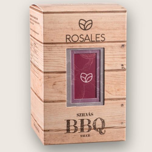 Rosales 84% szilvatartalmú, adalékmentes kézműves BBQ szósz 370 ml-es üvegben