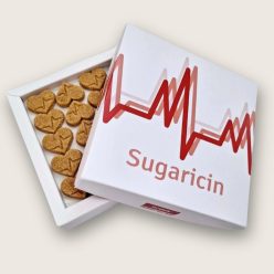 Sucrobello Sugaricin EKG szív formájú kézműves nádcukor ajándék egészségügyi dolgozóknak