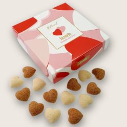 Sucrobello szív formájú kézműves nádcukor 32 darabos csomagolásban romantikus ajándék