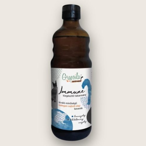Grapoila ANIMEAL IMMUNE hidegen sajtolt immunerősítő olajkeverék kutyáknak és nagyállatoknak