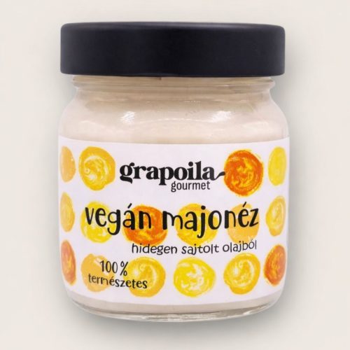 Grapoila Gourmet krémes vegán majonéz hidegen sajtolt olajból 200 g-os kiszerelésben